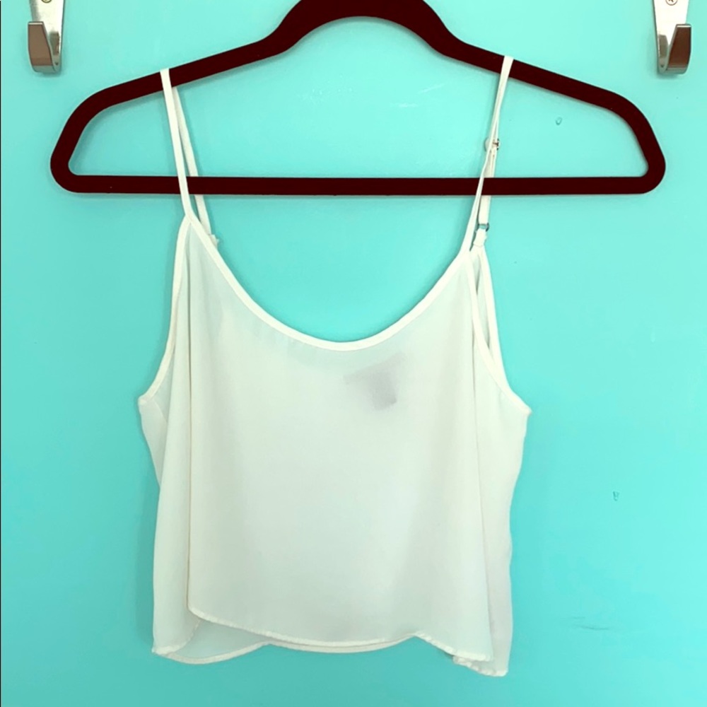 Sheer Flowy Cropped Top